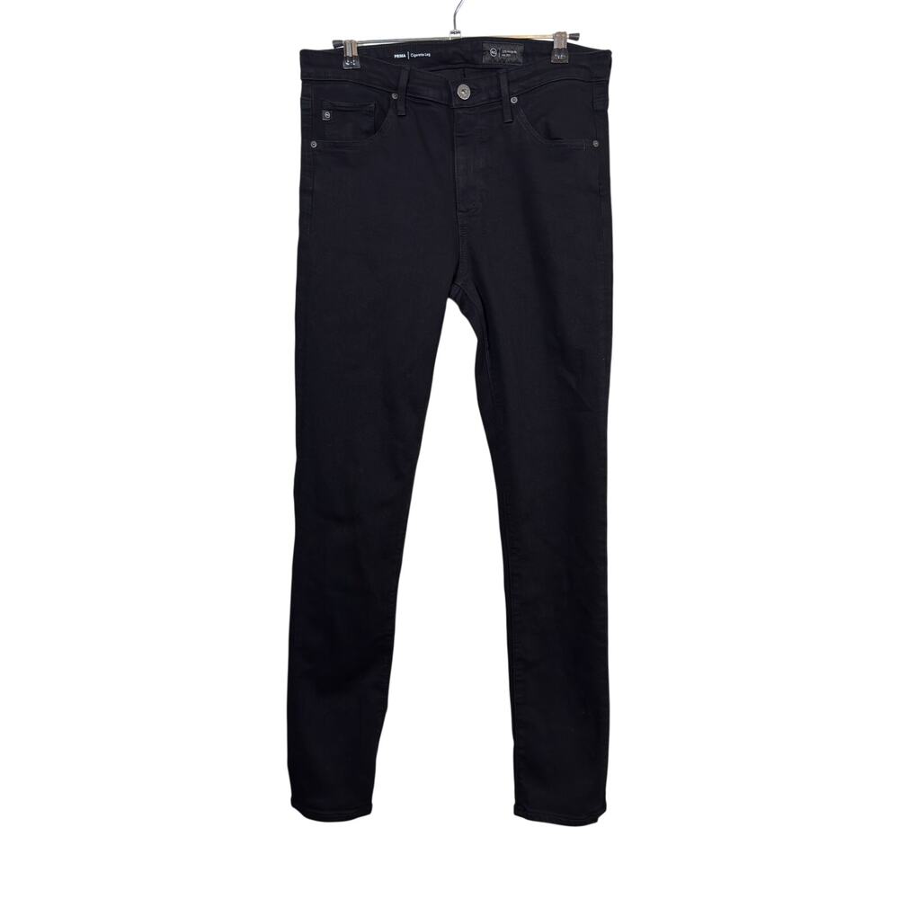 AG Adriano Goldschmied Prima Cigarette Leg Jeans Womens 29 Black Stretch
